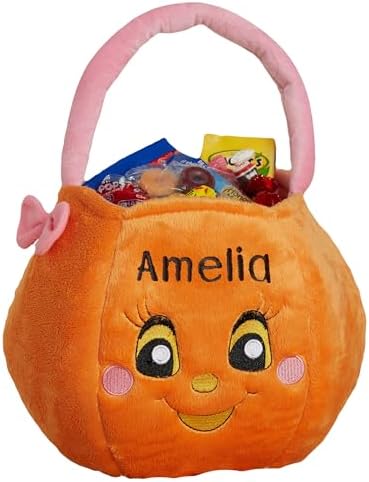 Personalization Universe Pumpkin Pal Embroidered Plush Trick or T...
