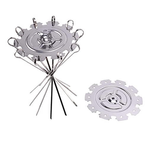 Huhebne Cozinha Churrasqueira Fryer AcessóRios 304 Gaiola Kebab Forno EléTrico Espetos de AçO Inoxid