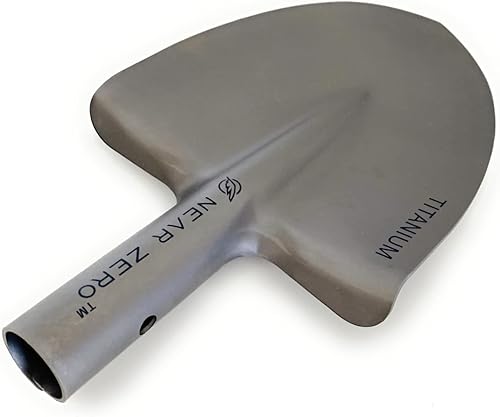 NEAR ZERO Pala de titanio ultraligera Herramienta de pala de emergencia de aleación TA1 endurecida para hogueras y entrenamiento Esencial para