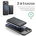 Compatible with Magsafe Wallet, Strong Magnetic,Vegan Leather,for iPhone Wallet Stand with 8 Card Slots, RFID Blocking, Compatible with iPhone 17/16/15/14/13/12 Pro Max Plus Series (Black)