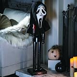 Fun Express 3 Foot Ghostface Collectible Holiday Horror Nutcracker - Halloween Decoration