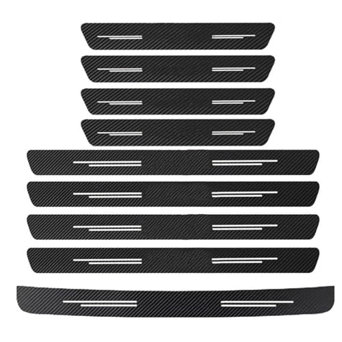Protection de bumper Ora Flash pour éviter les rayures de seuil de coffre 9Pcs