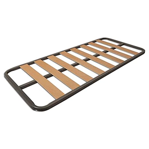 MUEBLIX.COM Somier Eco para Cama 150 x 190 cm | Somier Sin Patas | Láminas Madera de Chopo de 9 cm y Estructura de Tubos de Acero | Útil para Camas de Matrimonio