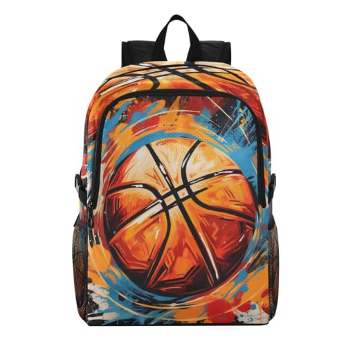 Sac à dos de randonnée pliable imperméable léger orange basket