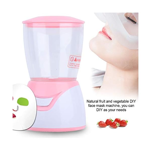 Gegong Face Mask Maker Machine with 32Pcs Collagen, Face Mask Machine, Facial Treatment, DIY Natural Fruit Vegetable Mask SPA Skin Care for Eye Chest Hand Neck Skin Care (Machine)