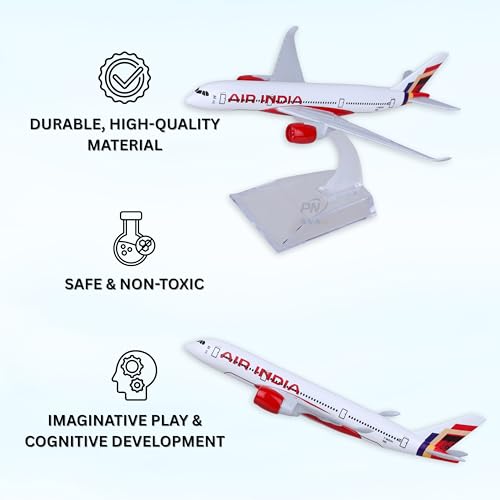 Image of Air India New Airlines, diecast, Metal Aeroplane Scale Model Office only for Display, Size -16 cm-A320 ((New Air India)