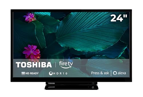 Toshiba Fernseher 24 Zoll Smart TV Fire TV HD-Ready Fernseher HDR TV mit integriertem Triple-Tuner, LED TV 24WF3F63DAR (2026)