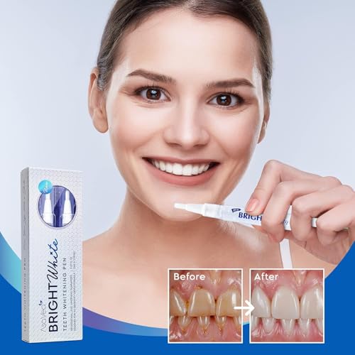 asavea teeth whitening pen-2 pens more than 20 uses effective painless no sensitivity travel friendly easy to use beautiful white smile natural mint flavor