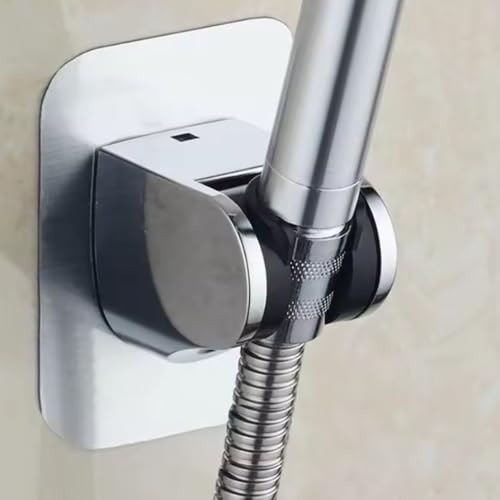 Suporte de Parede para Chuveiro Manual com Mangueira Flexível, Cromado, Ajustável, Praticidade e Ele