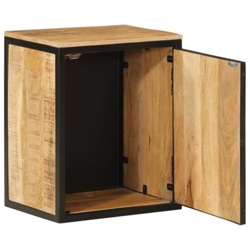 Muebles de baño compactos de madera de mango y hierro: orden con estilo 4