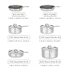 Viking PureGlide Pro 3-Ply Nonstick Cookware Set, Made without PFAS, 10-Piece Induction Pots and Pans Set, Metal Utensil Safe Titanium Nonstick Surface, Oven Safe to 600F #4