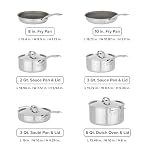 Viking PureGlide Pro 3-Ply Nonstick 10 Piece Cookware Set, Titanium Interior, Oven and Broiler Safe, Induction Ready - Image 5