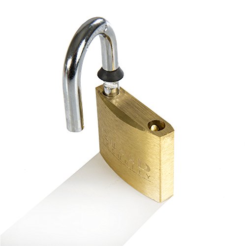 Guard Security 624X4 Solid Brass Padlock 1-1/2-Inch Standard Shackle Keyed Alike, 4-Pack #TOP5