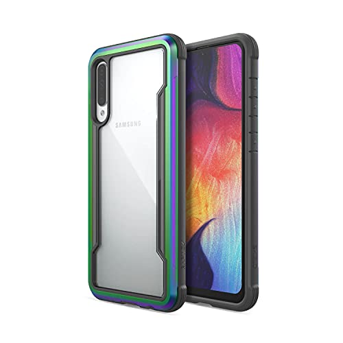 Raptic Shield Case Compatible With Samsung Galaxy A50 Series, Shock Absorbing Protection, Durable Aluminum Frame, 10Ft Drop Tested, Fits Galaxy A50 Series, Iridescent (Galaxy A50) #TOP5