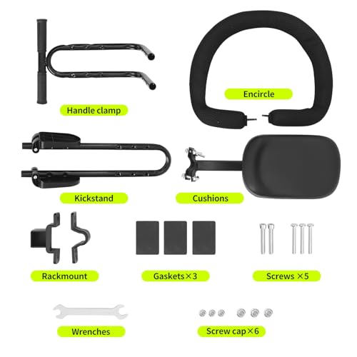 image for SHOWBEAN Kids Bike Seat Front Mounted and Handlebar Child Bike Seat Gu