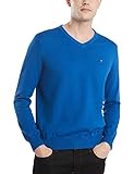 Tommy Hilfiger V-Neck Sweater für Herren in solidem Design