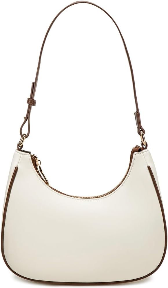 WSRYDJDL Crescent Shoulder Bags for Women Cute Hobo Tote Handbag Under the Arm Purses Mini Clutch Purse with Zipper Closure