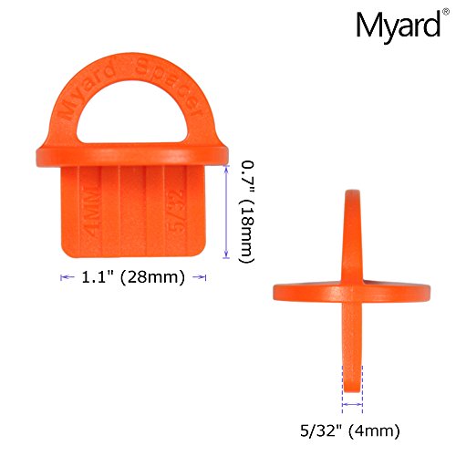 Myard Djs-Mix Mix Pack Deck Board Jig Spacer Rings For Pressure Treated, Composite, Pvc, Plank, Hardwood Decking Tool (5 Sizes X 4 Ea, Total 20-Pack) #TOP2