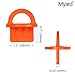 Myard 5-Size Mix 20 Packs Deck Spacers with Bright Color Easily Spotting, Easy Pull, Deck Board Jig Spacer Rings for Pressure Treated, Composite, PVC, Plank, Hardwood Decking Tool (DJS-Mix)