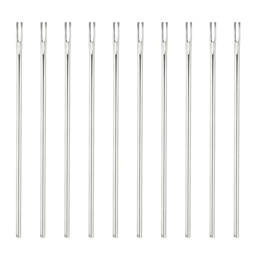 Aiguilles cheveux de poupée PATIKIL 0,8 mm évitez la casse lors de l'implantation en métal x10