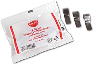Pack of 12 WECK Einweck Clips/Brackets/Clamps - Replacements Spares for Jars