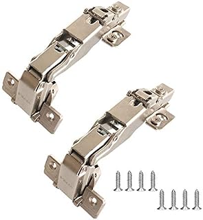 HAFELE 165 Degree Hinges with Integrated Cushioning Kitchen Cabinet Cupboard Wardrobe Door Steel Hinge Soft Closing Spring Full Overlay Straight Angular Germany Brand Pack of 2