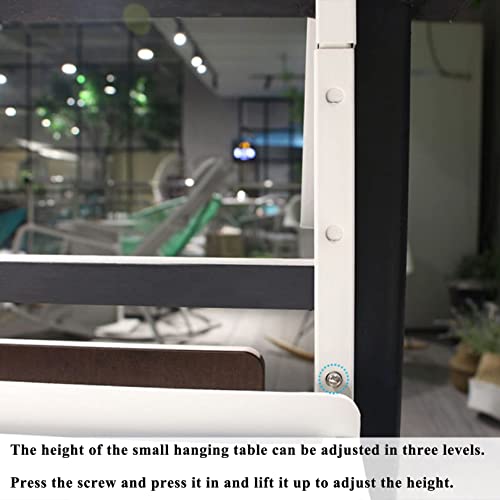 Table de balcon suspendue et pliable pour balustrade - Bar portable 3 couleurs - 4