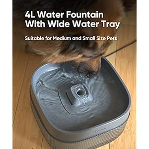   Loomla-135oz4L-Dog-Water-Bowl-Dispenser-and-Cat-Water-Fountain-Automatic-Pet-Water-Fountain-for-Small-to-Medium-Dogs-Cats-Other-Pets-Grey