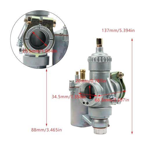 Carburador de moto Jawa y MZ175 para optimizar el motor de 250cc 2