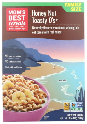 Mom's Best Honey Nut Toasty O's Bolsa de 20 onzas Pack de 5