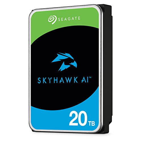 Image of Seagate Skyhawk AI 20TB Video Internal Hard Drive HDD - 3.5 Inch SATA 6Gb /s 512MB Cache for DVR NVR Security Camera System with in-House Rescue Services (ST20000VE003)