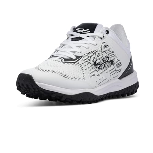 Boombah Viper Pureknit Men's Turf - Status - White/Black - Size 11.5