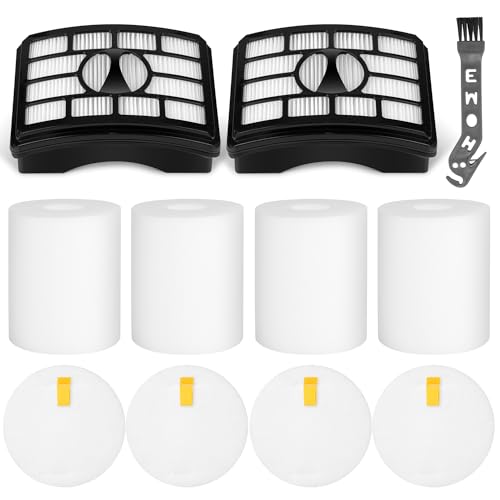 Image of NV500 Filters for Shark Rotator Pro Lift Away NV500, NV501, NV502, NV503, NV505, NV510, NV520, NV552, UV560, Replace Part # XFH500 & XFF500, 2 HEPA Filters + 4 Foam Felt Filters Kit