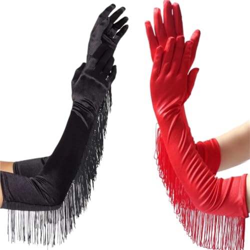 Guantes de boda satén blancos de codo para trajes de novia formal