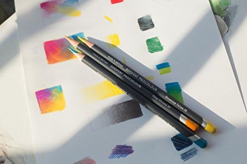 Derwent Procolour Pencils Set Of 12 In Tin, 4mm Round Core, Premium Core Strength, Smooth Texture, Ideal For Fine Art Drawing & Colouring, Professional Quality, 2302505