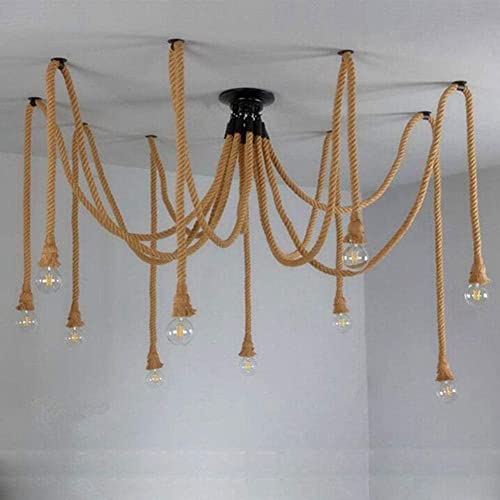 Corde de chanvre luminaire E27 pour remplacer un éclairage trop blafard