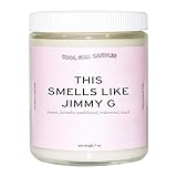 Cool Girl Candles | This Smells Like Jimmy G Candle | Coconut Soy Wax | Football Themed Candle, Gift Jimmy Garoppolo Fan, Gift for Her, Celebrity Prayer Candle, Football Fan Gifts for Niners