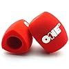 2 Pack Customize Logo on Microphone Foam Windscreens Handhold Mic Foam Covers Windshields with Logo Printed for TV Interview Broadcast Microphones (Red) #2