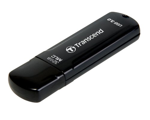 Image of Transcend JetFlash 750 32GB USB 3.0 Pen Drive, Black