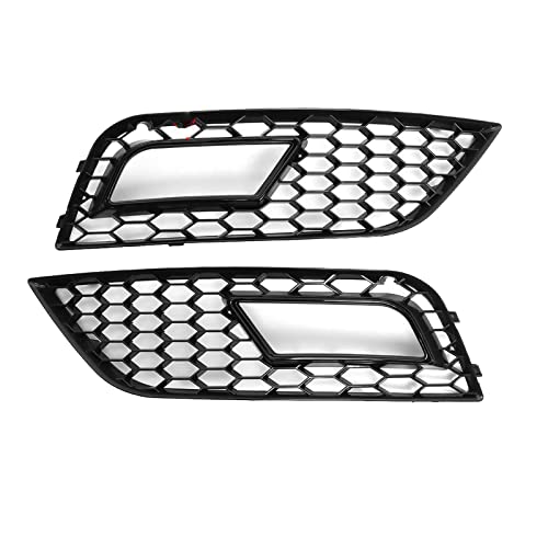 Grille avant nid d'abeille Audi A4 B8.5 plastique ABS antibrouillard noir