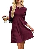 AUSELILY Abito Maglione Donna Vestito Maglia Donna Invernali Casual a Maniche Lunghe Vesti...