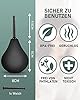 Poire a Lavement Intime Anale,Poire de Lavement Intime Femme Homme 224ML,Poire Lavement Rectale En Silicone Médicale,Douches Anale et Vaginale Sans BPA (Noire) #1