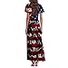July 4th Dresses Women Casual Fashion O Neck Festival Lounge Maternity Graphic Dressy 4th of July Outfit Vestidos De Verano para Mujer 2025 Blue
