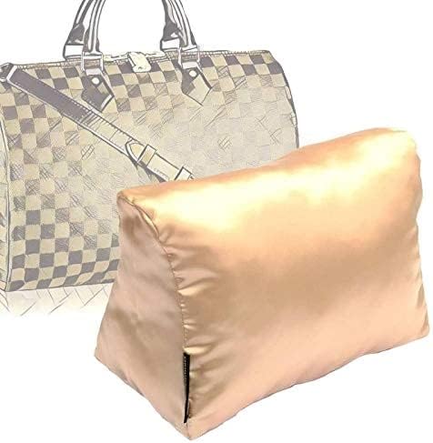Satin Pillow Luxury Bag Shaper in Champagne Compatible for the Designer Bag Speedy 25