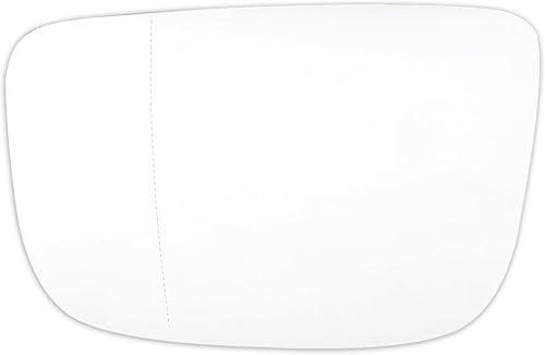 X AUTOHAUX Espejo retrovisor izquierdo del lado del conductor de reemplazo de cristal con calefacción Wplaca de respaldo para Volvo XC60 2010-2016