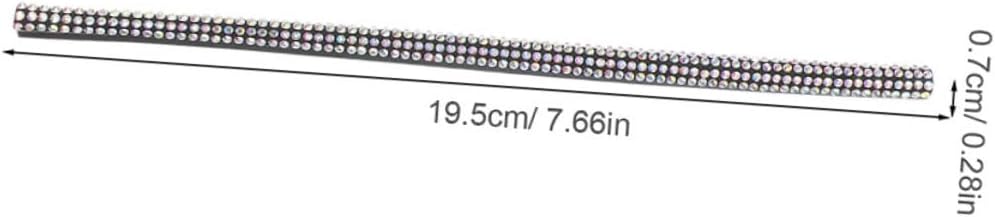 OUNONA 4pcs Rhinestone Air Vent Trim Strips for Car Interior Easy Tool Installation Decorative Strips for Enhanced Aesthetics Any Vehicle Glitter Car Accessories