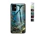 Produktbild ONEYMM Marmor Design Hülle für Samsung Galaxy S20/S20Plus/S20Ultra Gehärtetes Glas Back Cover mit TPU Rahmen Handyhülle Kratzfest Handy Schutzhülle,4,for SamsungS20Plus