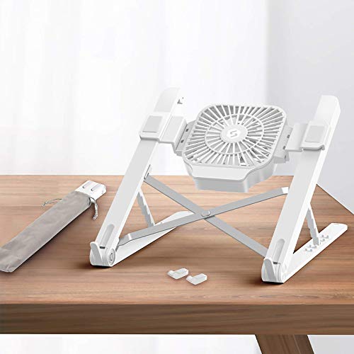 Image of Laprite - Laptop Stand Cooling Stand, 5 Angles Adjustable Ergonomic Foldable Portable Desktop Holder Compatible with MacBook, HP, Dell, Lenovo 10-17.3 inch