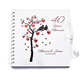 40th Wedding Anniversary Guest Book Photo Album