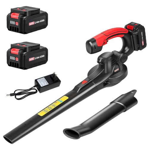 MZK 20V Cordless Leaf Blower, Lightweight Electric Blower